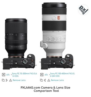 A7c_FE-70-300mm-F4.5-5.6-G-OSS-Sony-FE-A7c_FE-100-400mm-F4.5-5.6-GM-OSS-size-comparison-PXLMAG.jpg