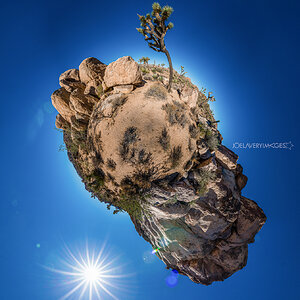 Joshua Tree 2016 - 360 degree "little planet" panorama