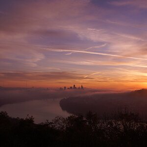 Early morning from Mt. Echo park Cincinnati, Ohio.