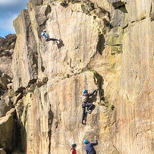 cow and calf Yorkshire dales rock climbers-2.jpg
