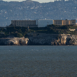 Alcatraz on a cold winter's day