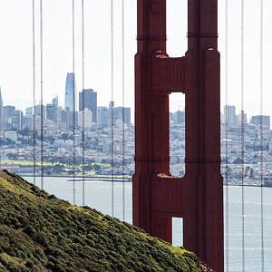 GG Bridge North With San Francisco in the Background