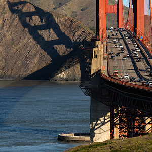 GG Bridge South Side with Shadow