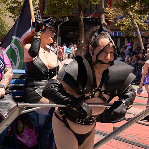 San Francisco Pride Parade 2026 - Woman pulling Carraige