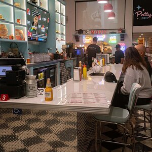 Patty's Cafe for a Chocolate Milk Shake on Broadway in Burlingame, California