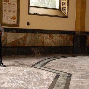 Security guard at the Post Office in Mexico City