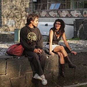 A couple of students  at the University of Mexico