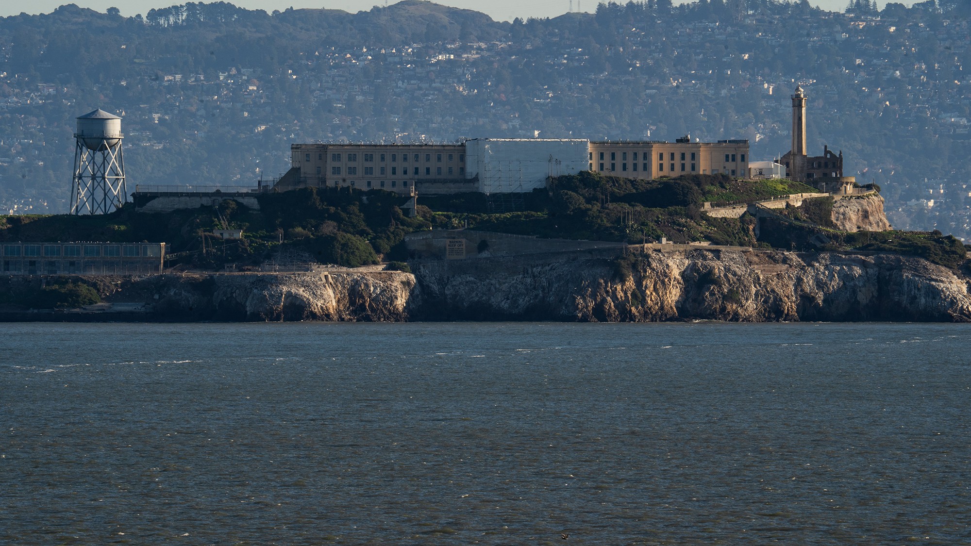 Alcatraz on a cold winter's day