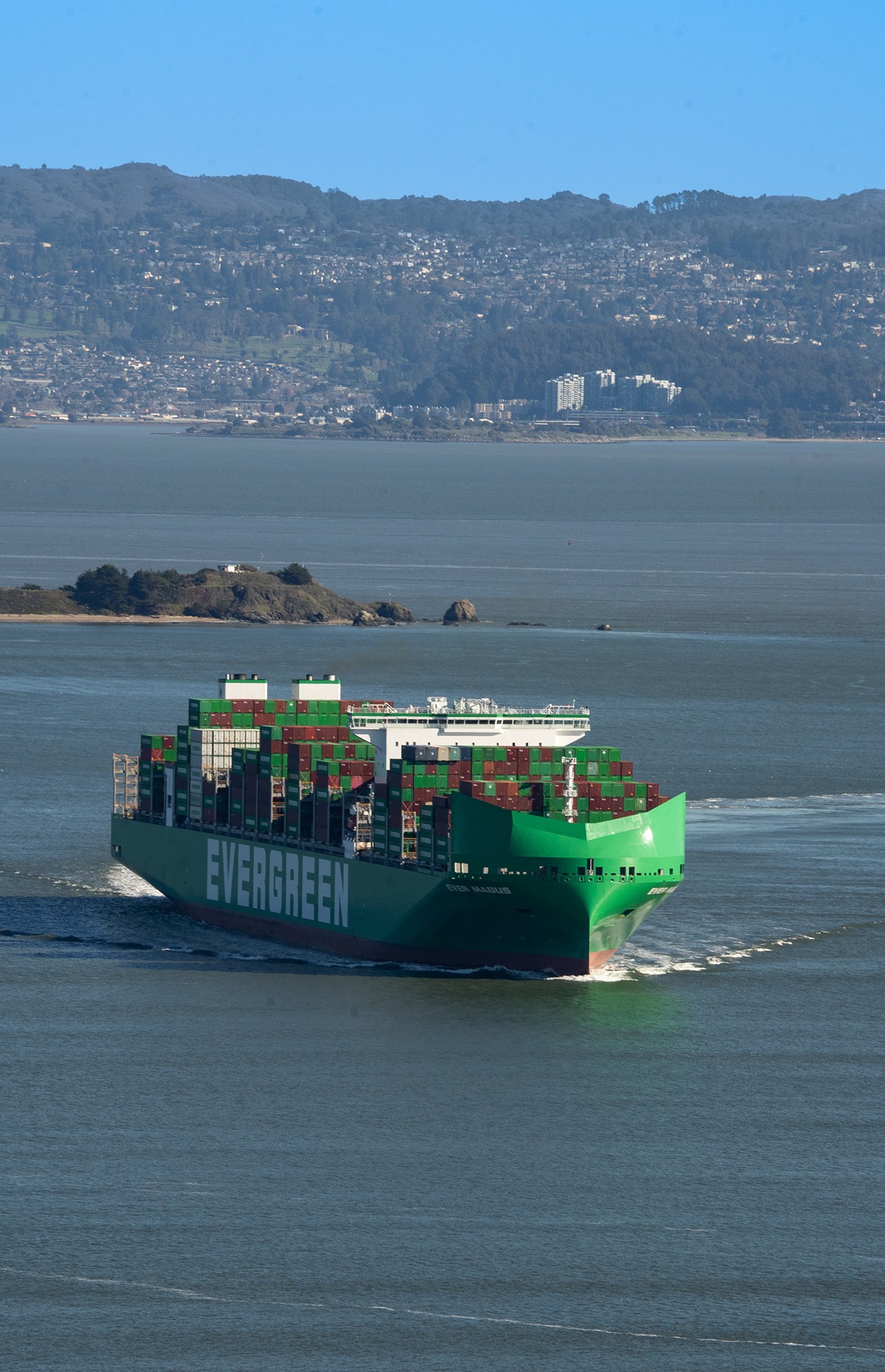 Evergreen Ship on the San Francisco Bay
