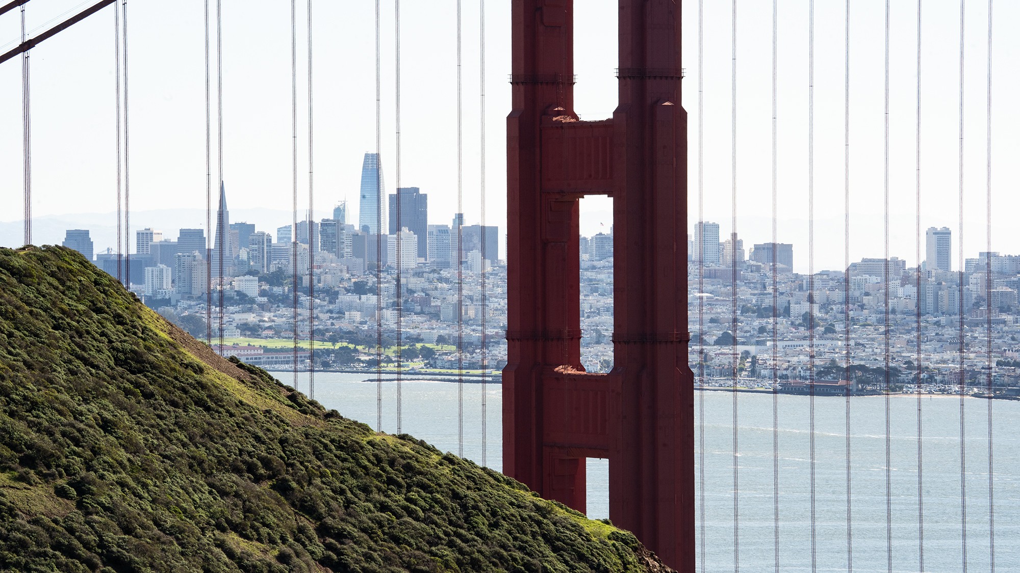 GG Bridge North With San Francisco in the Background