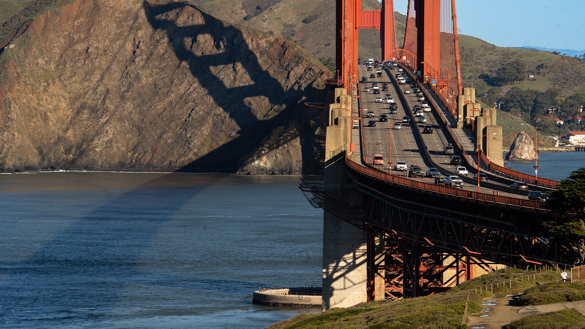 GG Bridge South Side with Shadow