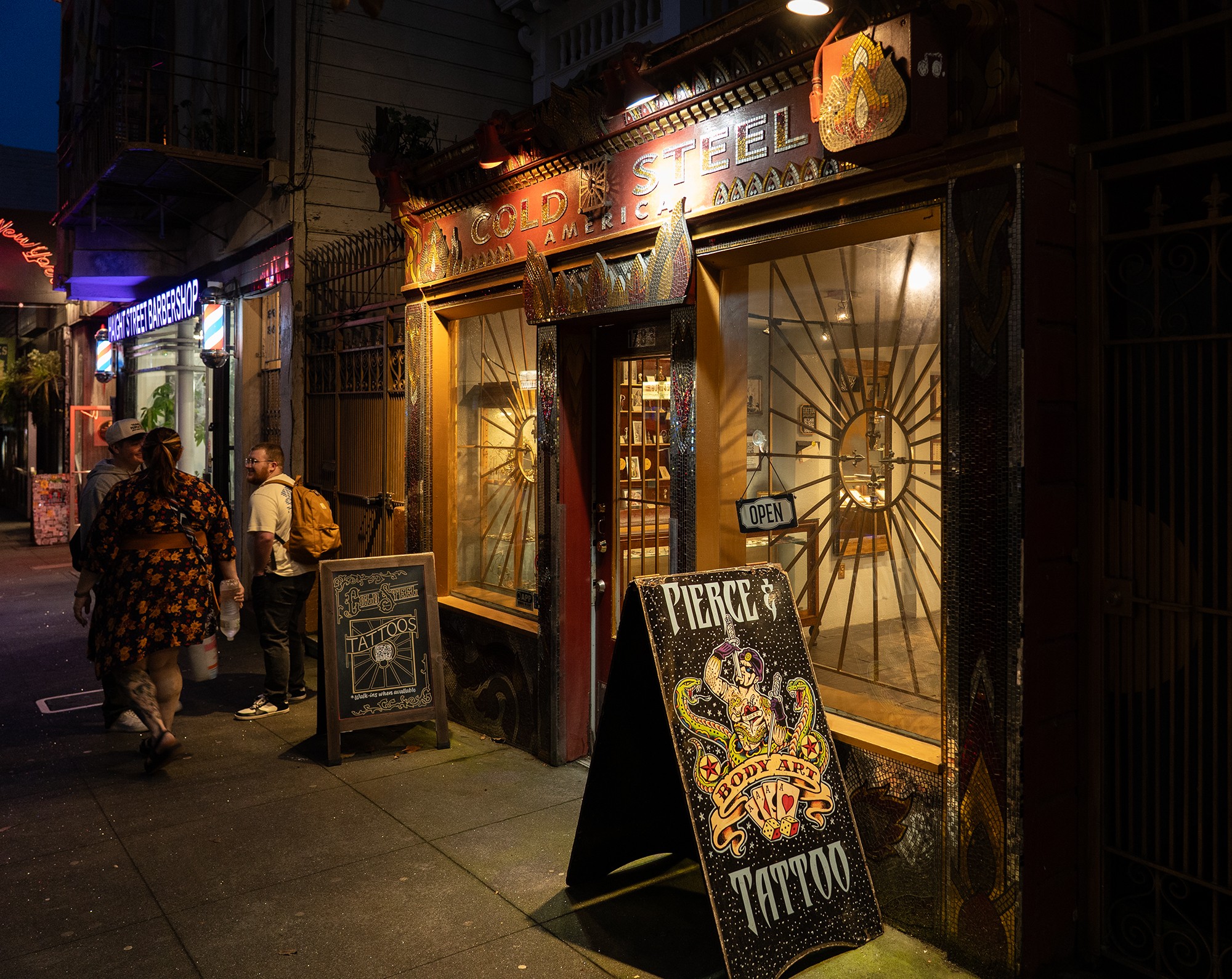 Haight Street - Cold Steel Tattoo shop