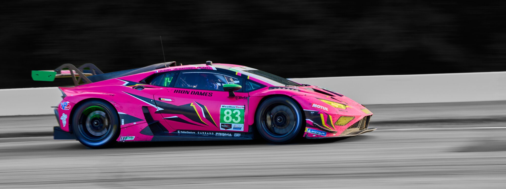 Iron Dames Lamborghini Huracan GT3 EVO2 - Road Atlanta - 07 BW.jpg
