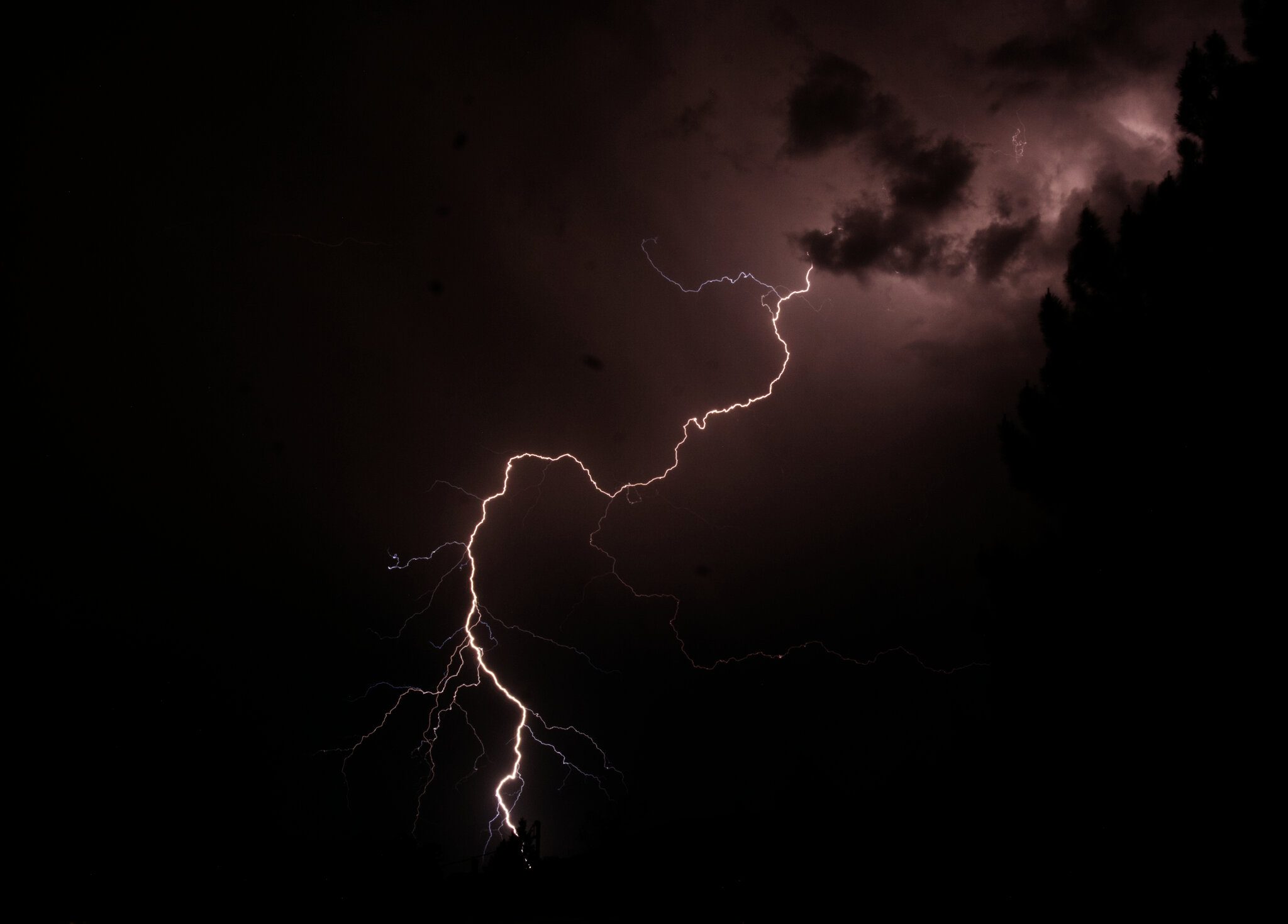 Summer Lightning in Denver Metro Area.