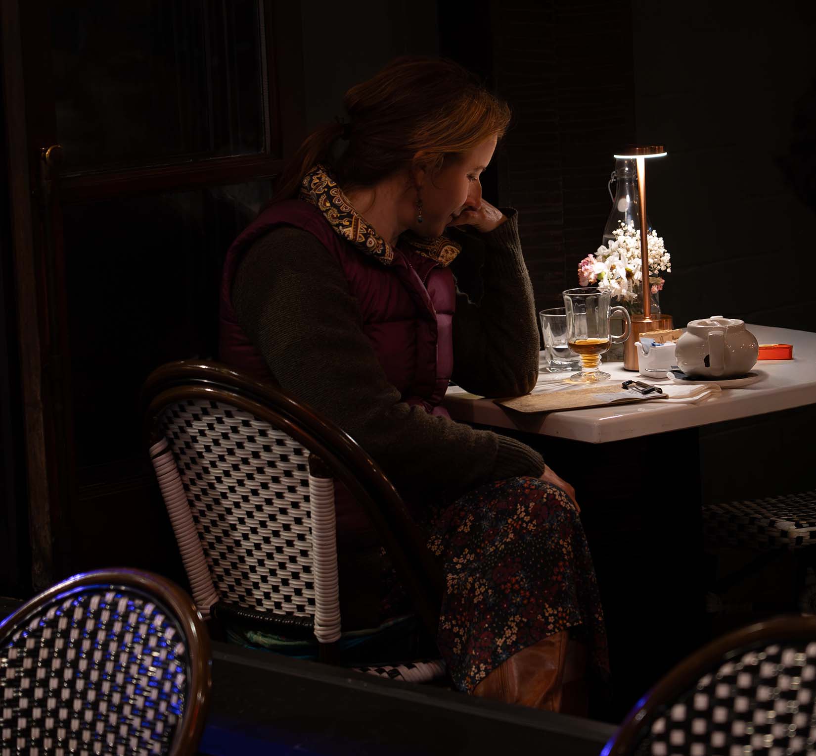 Woman in Restaurant