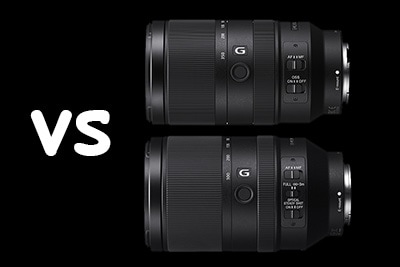 Sony E 70-350mm F4.5-6.3 G vs FE 70-300 F4.5-5.6 G Comparison