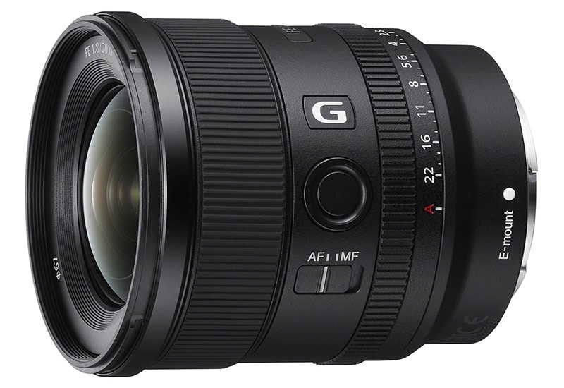 Sony FE 20mm F1.8 G Prime Lens
