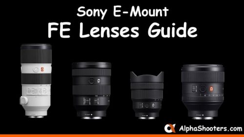 sony e-mount fe lenses