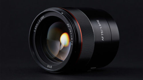 Samyang Announces AF 75mm F1.8 FE Lens