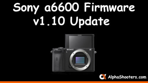 Sony A6600 Firmware Update
